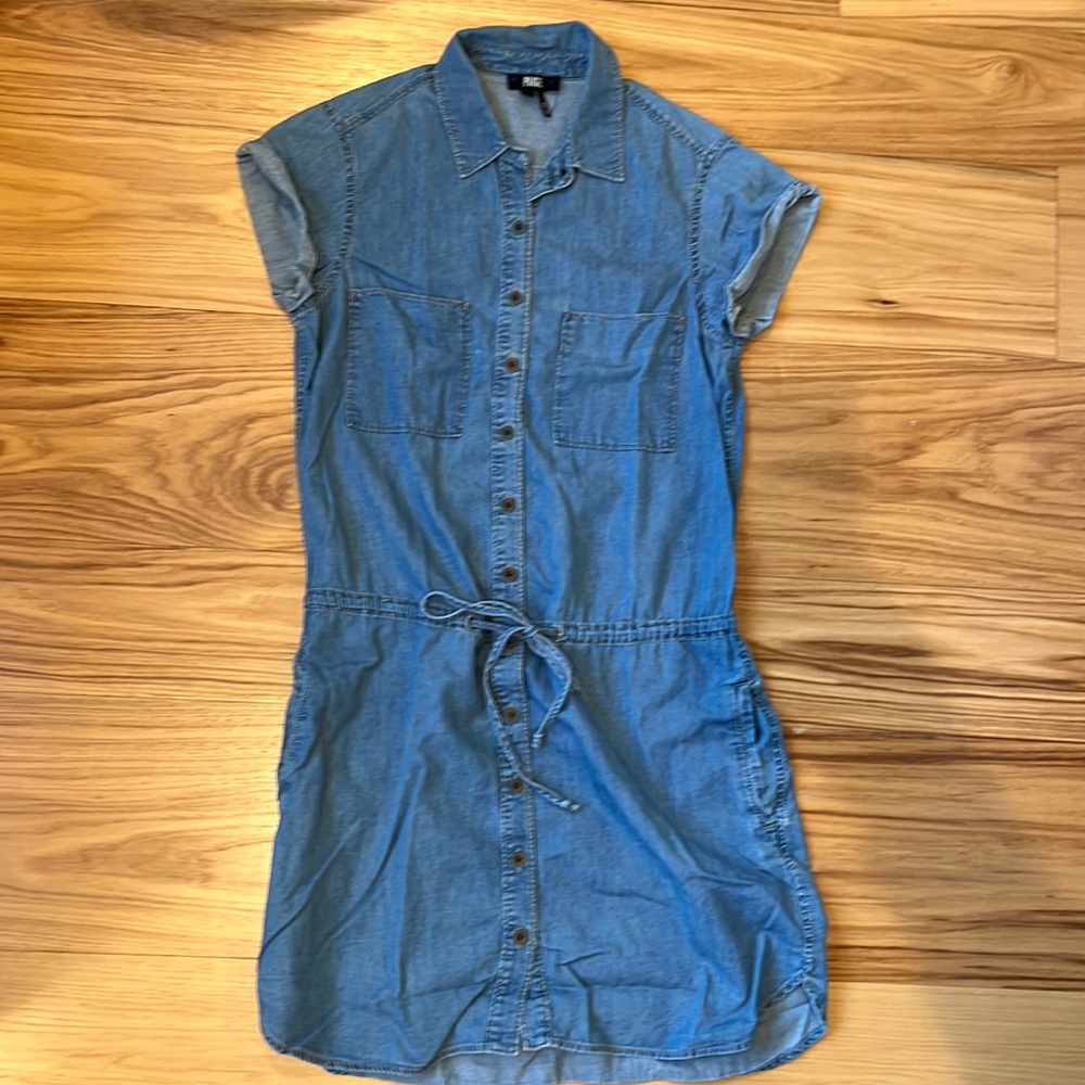 PAIGE Jeans Cotton Shirt Dress with Pockets